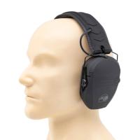 Купить Наушники противошумные ShotTime 15 стрелковые,NRR 22d/SNR 27dB,оголовье экокожа+полиур.,красные,200г