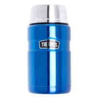 Купить Thermos "King" Термос для еды 0.71л, время сохранения тепла/холода 9/12ч, складная ложка, Royal Blue