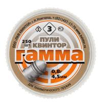 Купить Пули Квинтор Гамма к. 4,5 мм 0,80 гр. (250 шт)