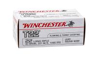 Купить .22 LR Winchester T22 LRN, черн..обол. 40grs/2,59гр. (50шт) патрон охотничий с пулей 