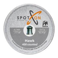Купить Spoton "Hawk" пуля пневм. к.4,5мм, 0,67г. (400шт/бан) 