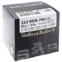Купить Патроны 223 Rem S&B 3.6 FMJ (100шт) Bulk Packing Box