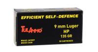 Купить 9х19 Люгер ТПЗ HP (СПЕЦ) 8,7г (135gr), г/лат. об/лат.(50шт) Tulammo 