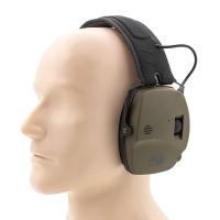 Купить Наушники активные ShotTime 44PRO стрелков.,NRR 23dB,мяг.оголовье кожа+ткань,амбушюры гел.,зел.,334г