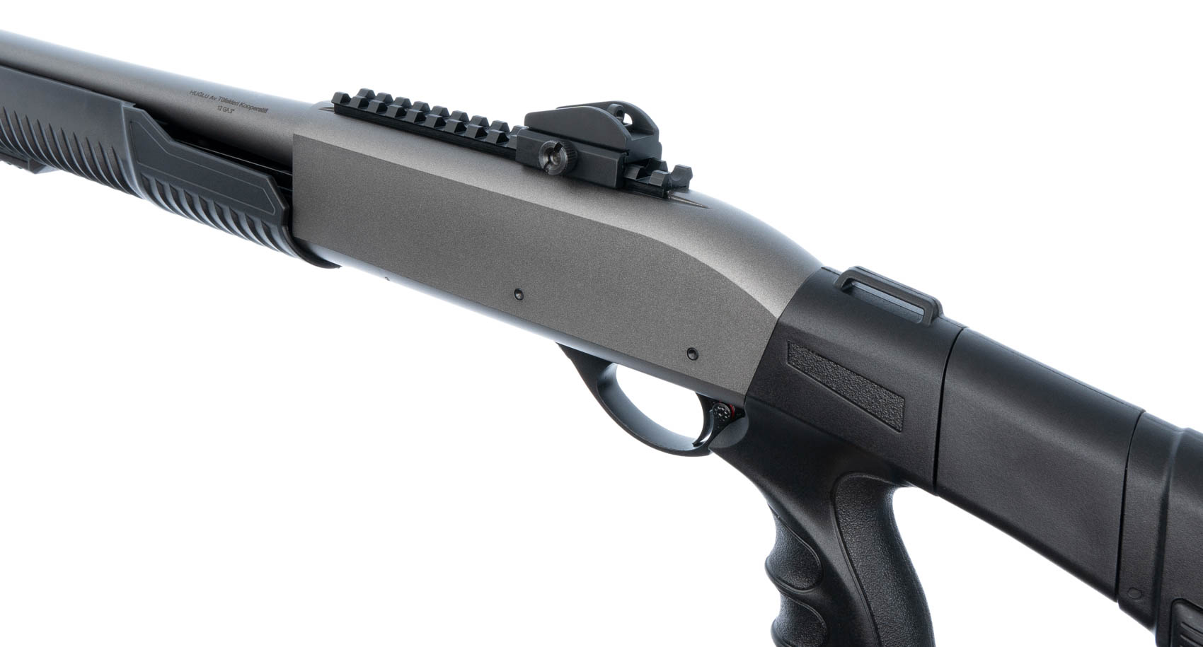 Помповое ружье HUGLU ATROX TACTIC GREY 2, 12х76 гражданское охотничье ...