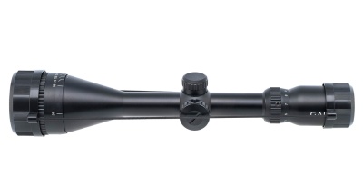 Купить Прицел Gaut Quartz 4-12х50,AO-параллакс,сетка 2(Mil-Dot),подсветка красн.,25.4мм,поправки1/4МОА,458г