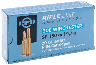 Купить Патроны к .308 Win PPU пуля SP 9,72 г