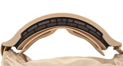 Купить Маска стрелковая защитная бежевая ShotTime Puma прозрачные линзы