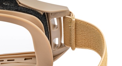 Купить Маска стрелковая защитная бежевая ShotTime Puma прозрачные линзы