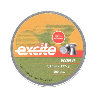 Купить Пульки H&N Excite Econ 4,5мм 0,48г (500 шт./бан.) (50 шт./уп.)