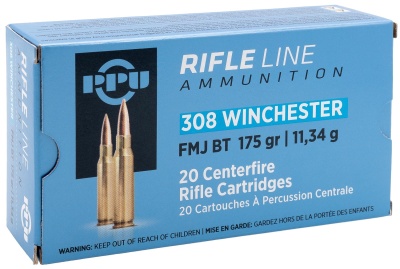 Купить Патроны к .308 Win PPU пуля FMJ 11,34 г