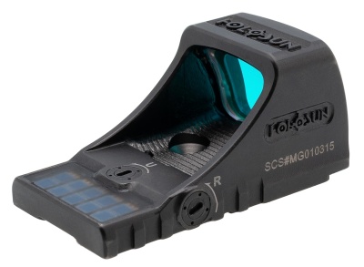Купить Коллиматор Holosun SCS MOS-GR открытый без кронштейна для платформы MOS,зеленая точка/ круг/ круг с точкой 2 MOA, солнечная батарея, титан