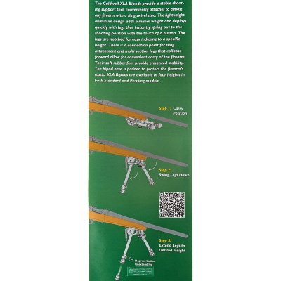 Купить Сошки Caldwell XLA Fixed на антабку, высота 13"-23", 591336