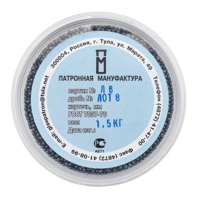 Купить Дробь №8 ЛОТ (ПМ) 1,5кг (8шт/кор)