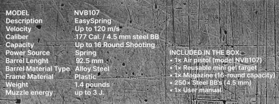 Купить BORNER EasySpring к.4,5 пневм. пистолет