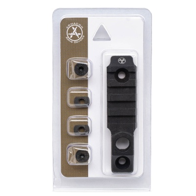 Купить Планка пикатинни M-Lok 4 слотов с гнездом под QD антабку, аллюминий 7075 (ARMACON)