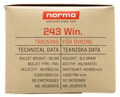 Купить Патроны  243 Win Norma 6,2 г Jaktmatch