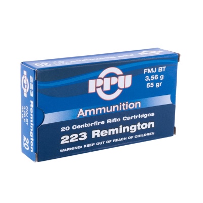 Купить Патроны .223 Rem PPU FMJ BT 3,56г Good for AR-15