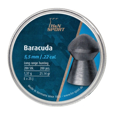 Купить H&N "Baracuda" пуля пневматическая к.5.5мм 1.37г (200шт)