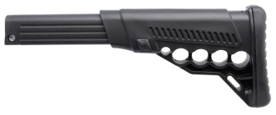 Купить Телескопический приклад DLG Tactical TBS Utility с патронташем к. 12, чёрный 