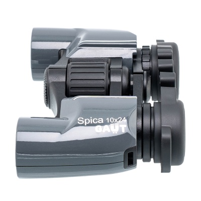 Купить Биноколь GAUT Spica 10х24, линзы ВАК4, тип - Porro, цвет - серый, 377г