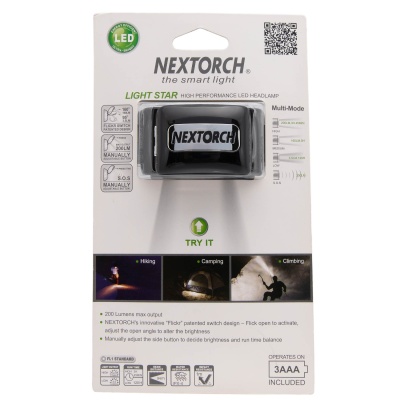 Купить Фонарь налобный LIGHTSTAR черный светодиодный 