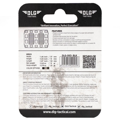 Купить Накладка на планку пикатинни 5 см (чёрный)