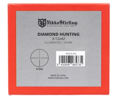 Купить Оптический прицел Nikko Stirling серии DIAMOND 3-12х42 сетка Nо 4 dot (подсв.точки) 30мм