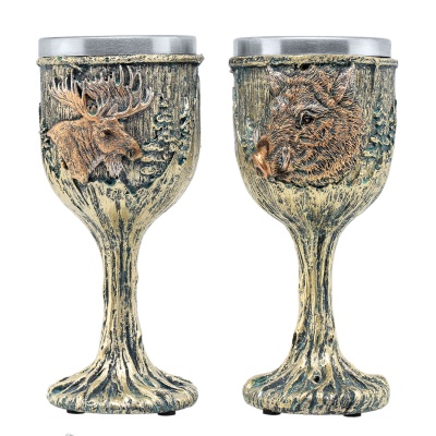 Купить Набор из 2-х бокалов RORO с лось и кабан