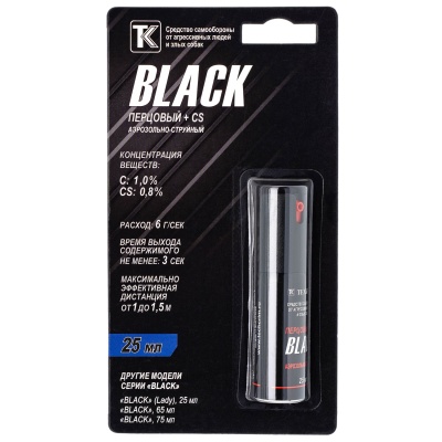 Купить Средство самообороны "Black" 25мл (ЛПР)