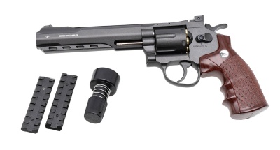 Купить Пневм. револьвер BORNER Super Sport 702 к.4,5мм/.177 картриджи 6шт (до 3Дж)