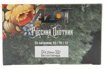 Купить Патроны 12/70 №0 АЗОТ "Русский Охотник" б/к 32г