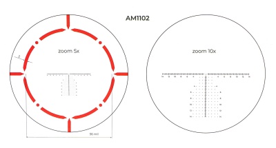 Купить Прицел оптический ARTELV SFP 1-10х28, 34mm, CRS с подсветкой fiber