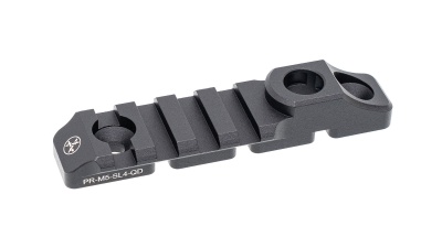 Купить Планка пикатинни M-Lok 4 слотов с гнездом под QD антабку, аллюминий 7075 (ARMACON)