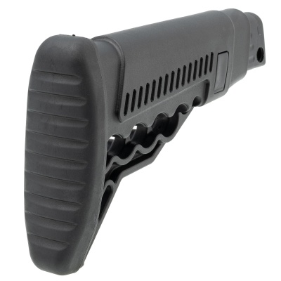 Купить Телескопический приклад DLG Tactical TBS Utility с патронташем к. 12, чёрный 