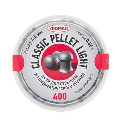 Купить Пули Люман Classic Pellets Light к. 4,5 мм 0,56 гр. (400 шт)