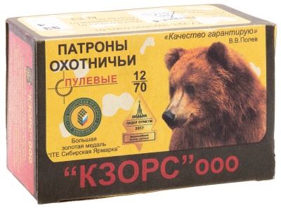 Купить Патроны 12/70 пуля Полева-6 33г КЗОиРС с раздельным похор. зарядом