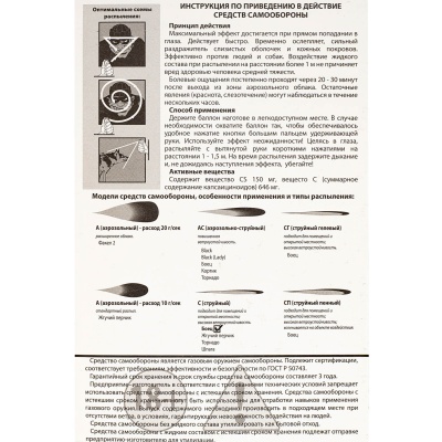 Купить Средство самообороны "Боец" струйный 100мл (ЛПР)