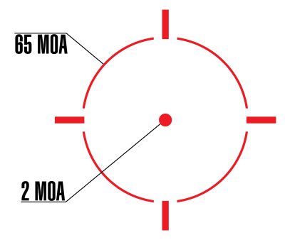 Купить Коллиматор Holosun HS503R Micro красная точка/круг-точка 2/65МОА, яркость-диск