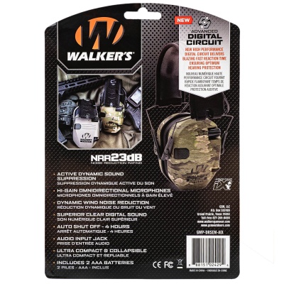 Купить Наушники активные Walker`s Razor ATACS IX камо