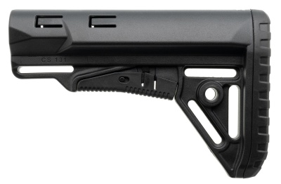 Купить Телескопический приклад DLG Tactical TBS Sharp с резиновым затыльником, черный