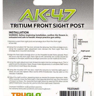Купить Truglo TG231AK1 мушка на АК