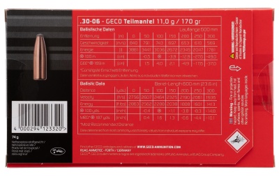 Купить Патроны к .30-06 Geco пуля ТМ SP 11,0 г