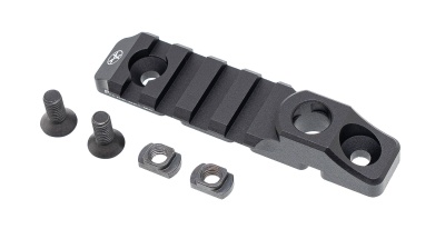 Купить Планка пикатинни M-Lok 4 слотов с гнездом под QD антабку, аллюминий 7075 (ARMACON)