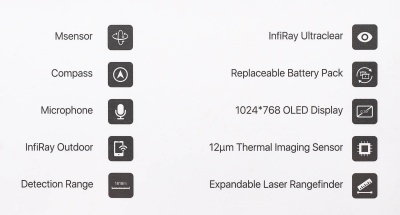 Купить Тепловизион. прицел Rico RH35, 640*512,12мкм VOx,50Гц,35мм, ручной объетив дисплей 1024*768 AMOLED