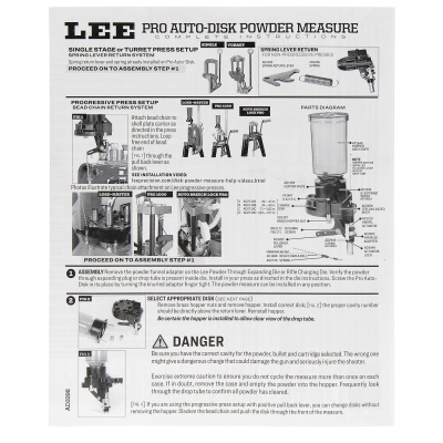 Купить Дозатор пороха LEE Pro Auto Disk