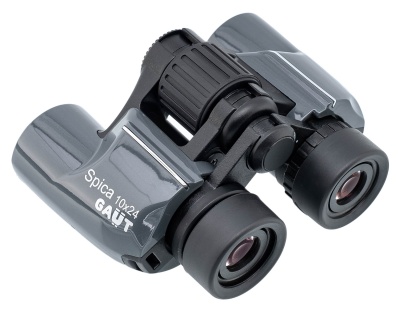 Купить Биноколь GAUT Spica 10х24, линзы ВАК4, тип - Porro, цвет - серый, 377г