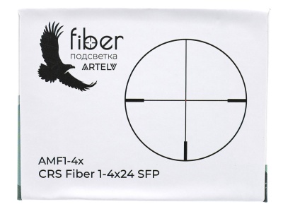 Купить Прицел оптический ARTELV SFP 1-4х24, 30mm, с подсветкой fiber