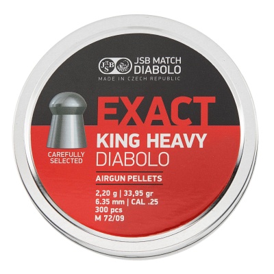 Купить Пульки JSB Exact King Heavy к.6,35мм 2,2г (300шт.)