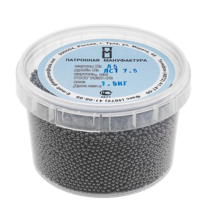 Купить Дробь №7,5 ЛCТ (ПМ) 1,5кг (8шт/кор)